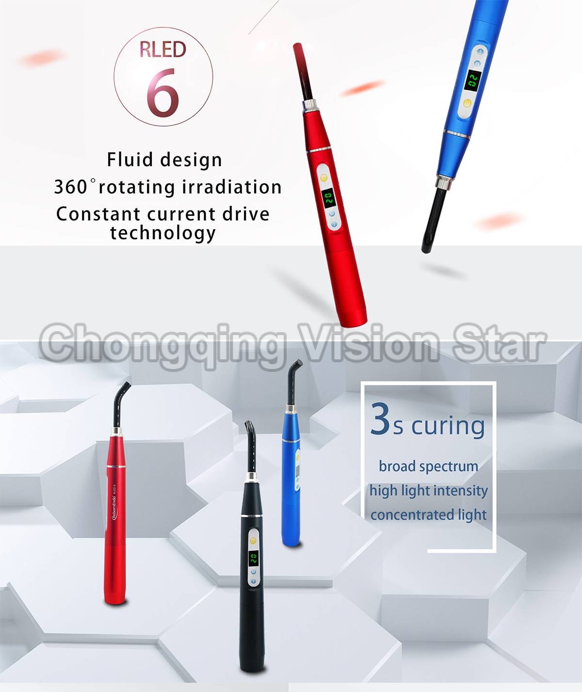 RLED 6 High Intensity LED Curing Light